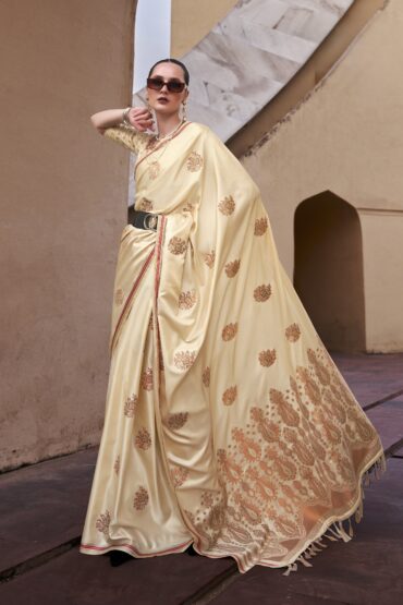 Banarasi Satin Silk Saree with Zari Perfection