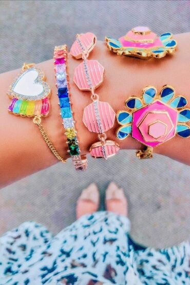 Over The Rainbow Heart Bracelet