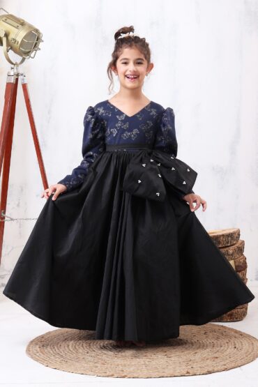 Midnight Grace Velvet Gown