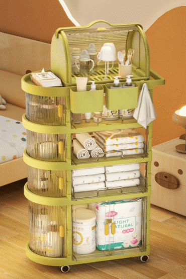 4 Tier Multi-Functional Storage Cart With Wheels