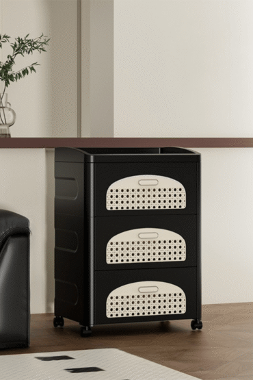 Multipurpose Movable Storage Drawer Cabinet With Wheels