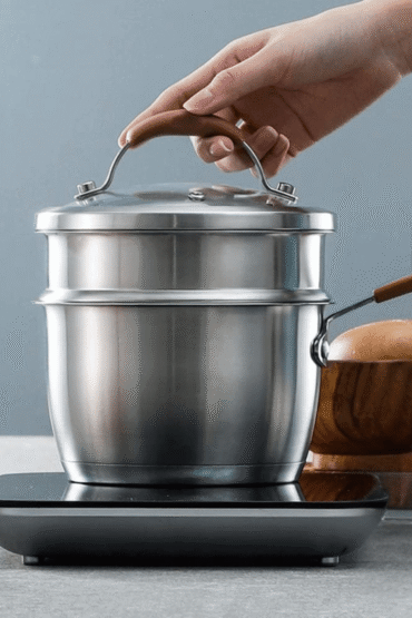 Multi-Purpose Stainless Steel Cooking & Steaming Pot (2Litre)