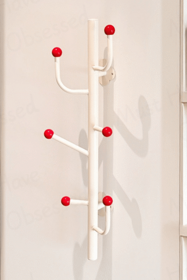 Heavy-Duty Carbon Steel Wall Hook Rack with Extended Hangers