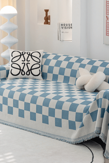 Blue Elegance Elegance Chenille Sofa Cover