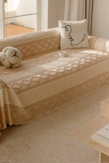 Anti-Slip Plush Dustproof Sofa Cover