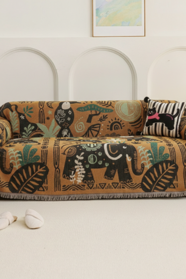 Anti-Slip Multicolor Printed Sofa Cover