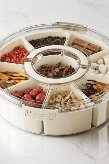 Multi-Purpose Plastic Food Storage Container with Lid