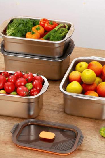 Multifunctional Vacuum-Sealed Stainless Steel Food Storage Container