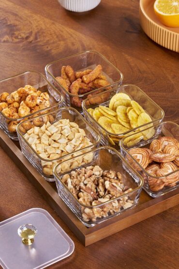 Luxury Glass Snack Box Set