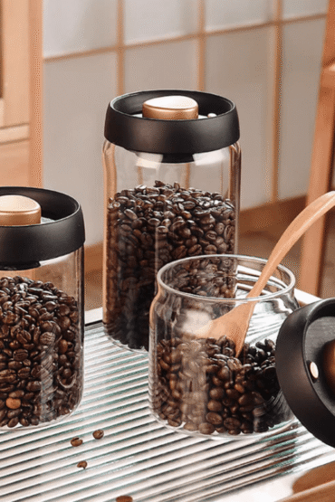 Coffee Bean Storage Glass Container