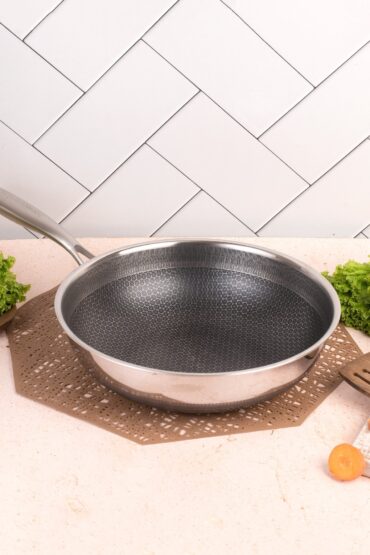 Multi-Purpose Stainless Steel Honeycomb Non-Stick Cooking Pot (28 cm)