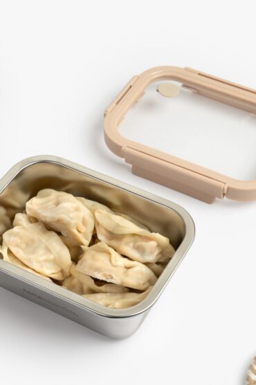 Stainless Steel Container with Air Vent Glass Lid(800ml)