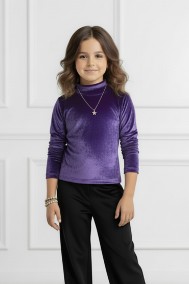 Frosted Orchid Velvet Skivvy