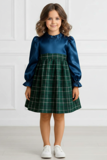 Mystic Melody Checks Party Frock