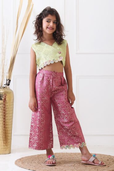 Gul-Mint Noor Brocade Coord Set