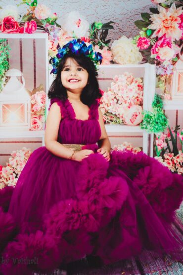Plum Luxury Party Gown