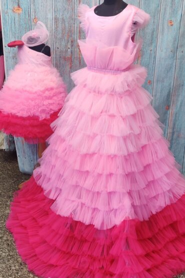 Pink Fantasy Mom Daughter Set