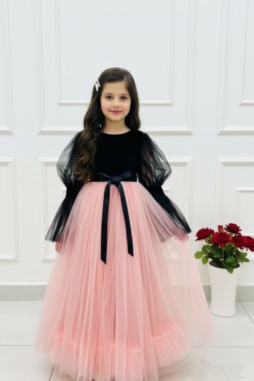 Midnight Rose Velvet Party Gown