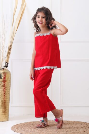 Laal Gulaab Grace Lace Suit Set