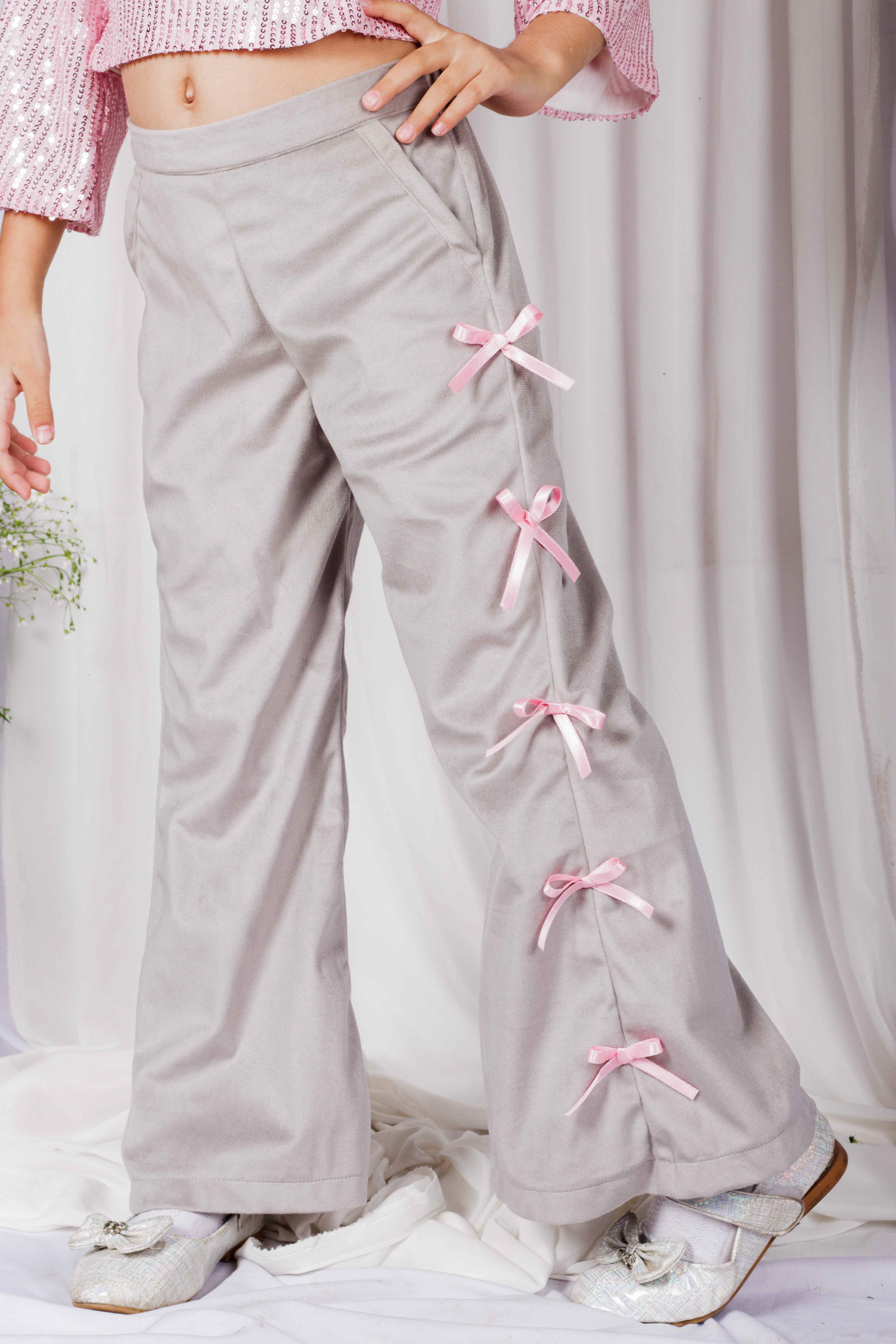 Rosy Ribbon Pants