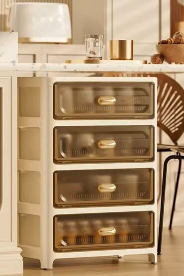 Multi-Purpose Vertical Drawer Rolling Organizer with Wheels