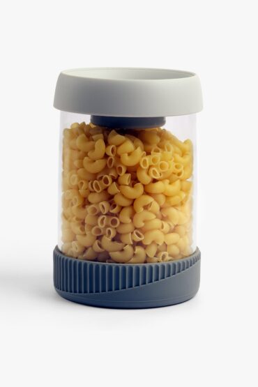 Premium Microwave Safe Borosilicate Glass Canister with Vacuum Lid(840ml)