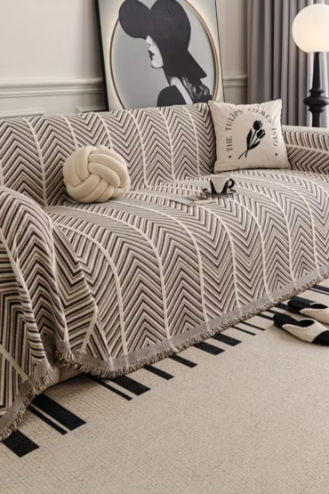 Elegance Chenille Coffee Sofa Cover : [EM-SC-41]