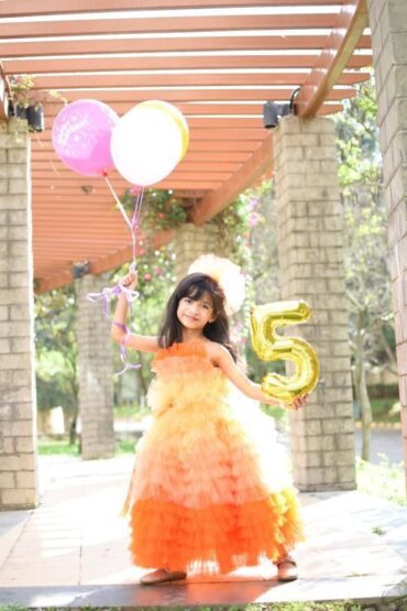 Sunset Ruffled Party Dress