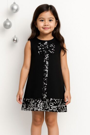 Galaxy Glow Sequin Party Dress