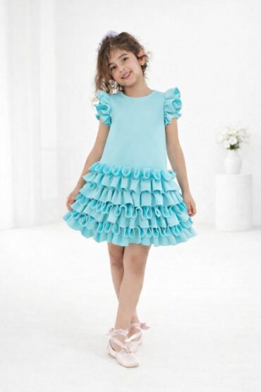 Frosted Frills Party Dress