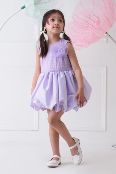 Lavender Polka Bubbly Joy Frock