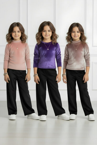 Frosted Velvet Skivvys- Set of 3