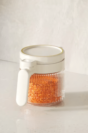 Multi-Purpose Airtight Mini Glass Containers with Spoon (300 ml)