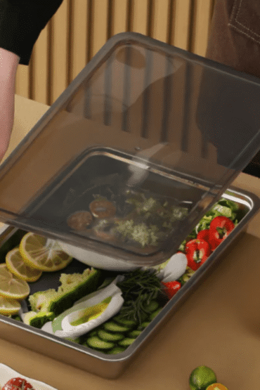 Stainless Steel Food Preservation Box with Dust Free Silicone Lid